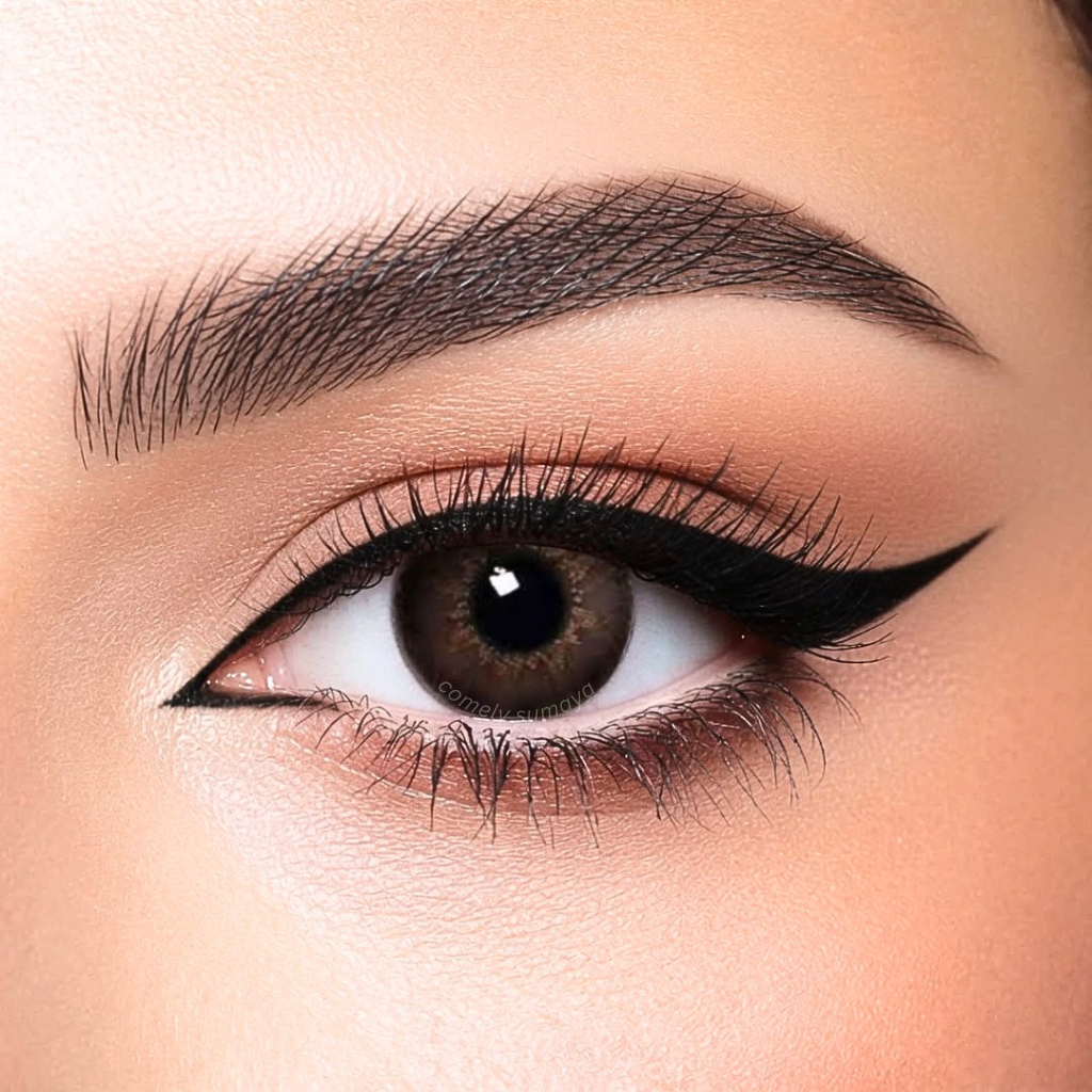 Bella Highlight Circle Brown colored contact lens