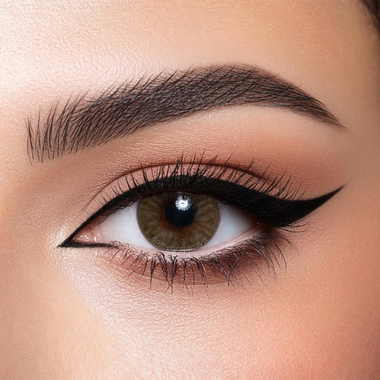 Bella Diamond Brown colored contact lens