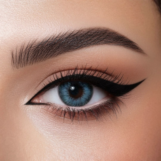 Bella Diamond Pacific Blue colored contact lens