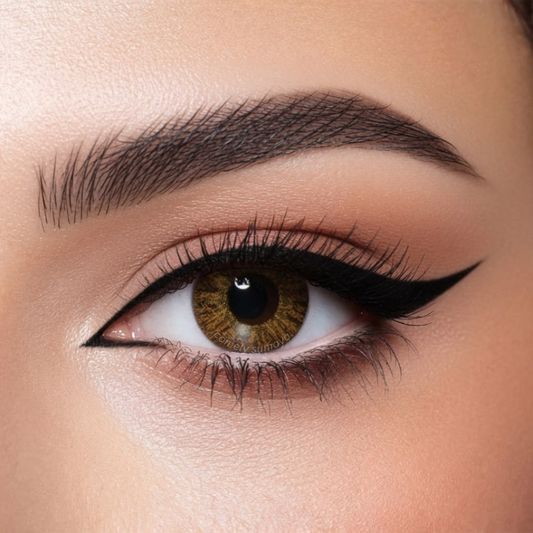 Bella Natural Cool Hazel colored contact lens