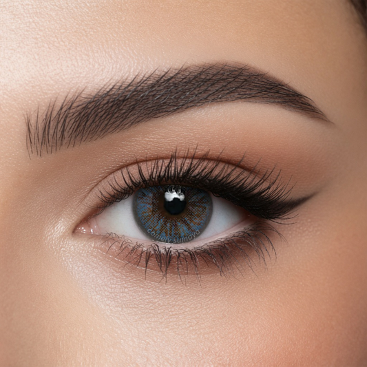Comfort Jewel Aqua Blue colored contact lens