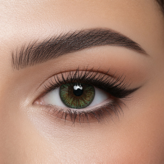 Comfort Jewel Green colored contact lens