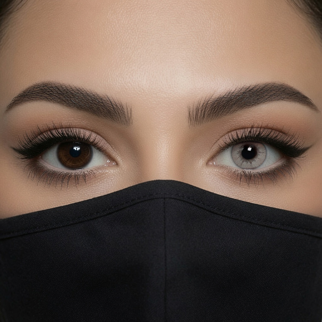 Bella Glow Grey Caramel Color Contact Lenses