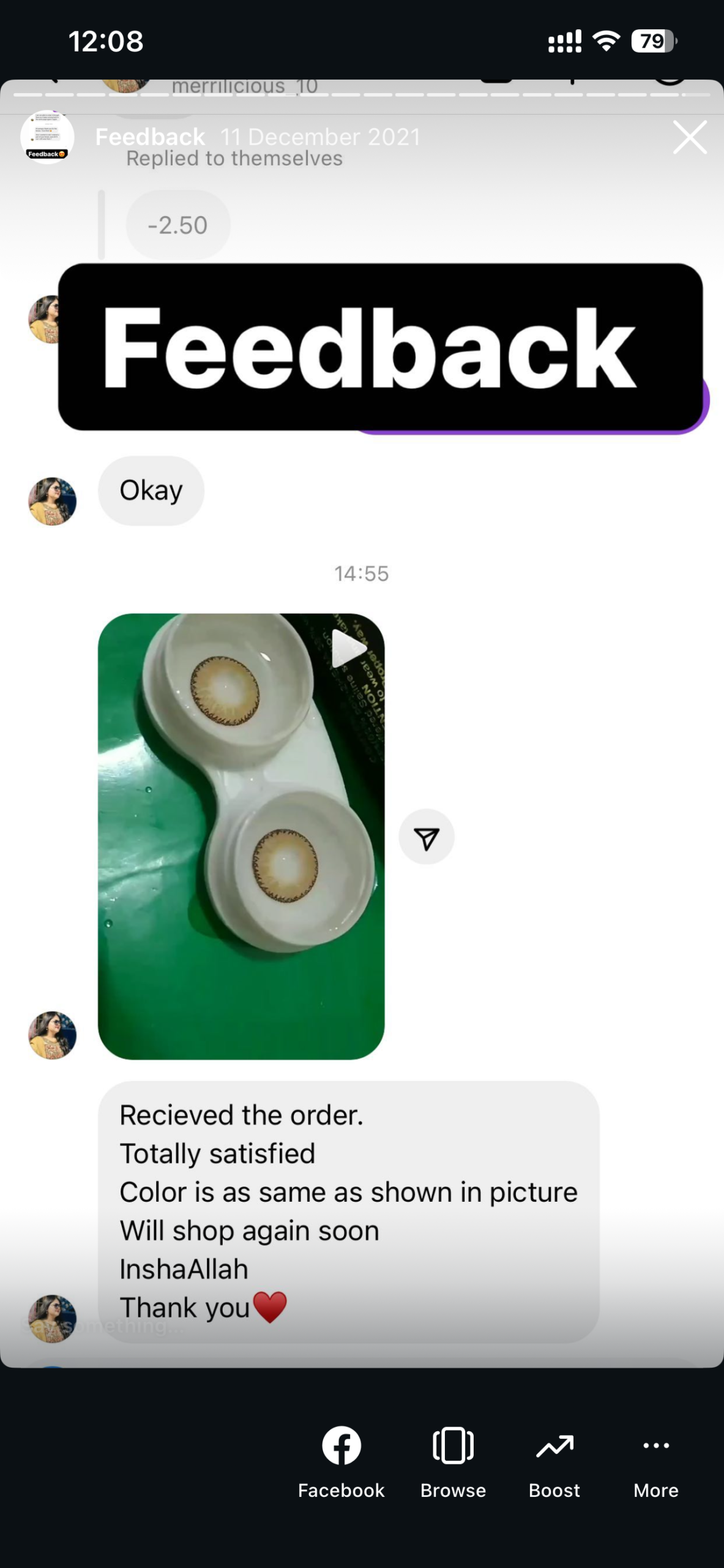 Real customer review 1