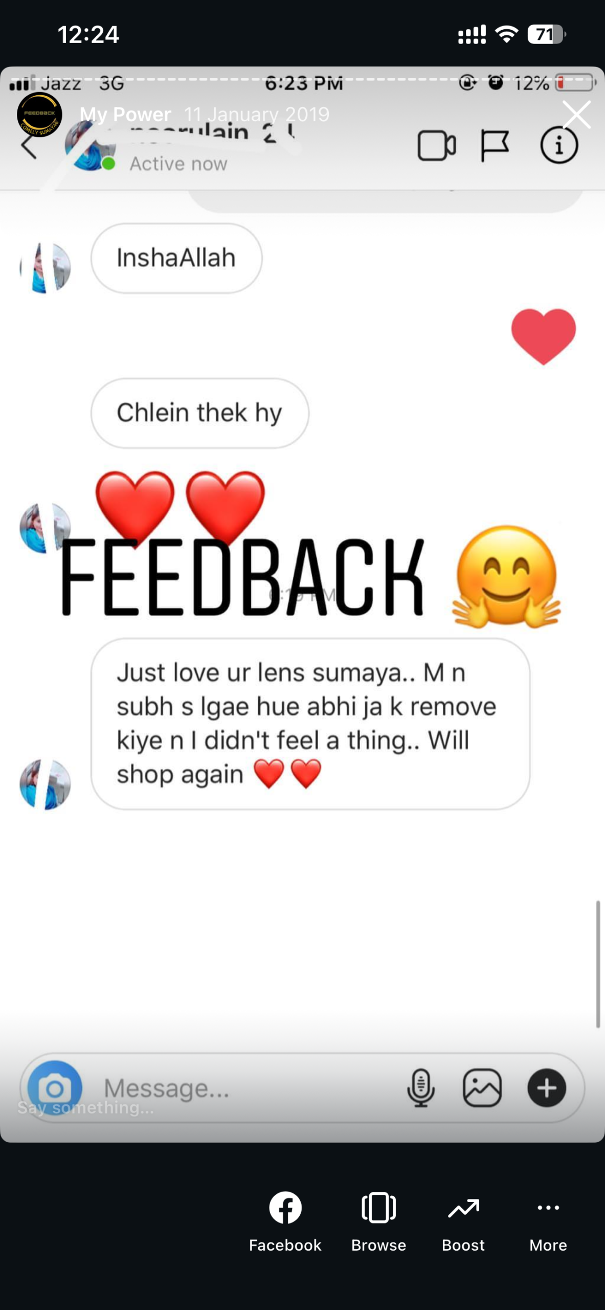 Real customer feedback 11