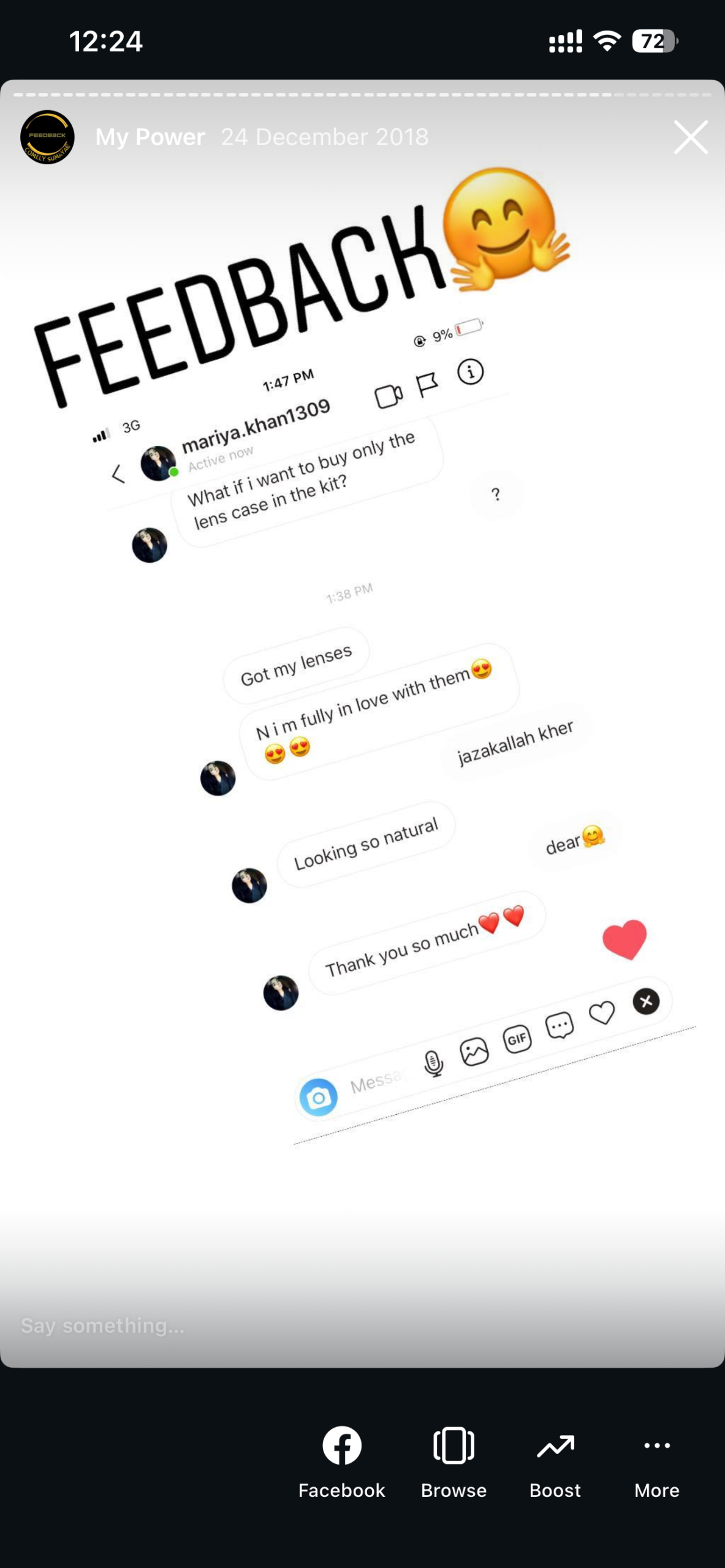 Real customer feedback 15