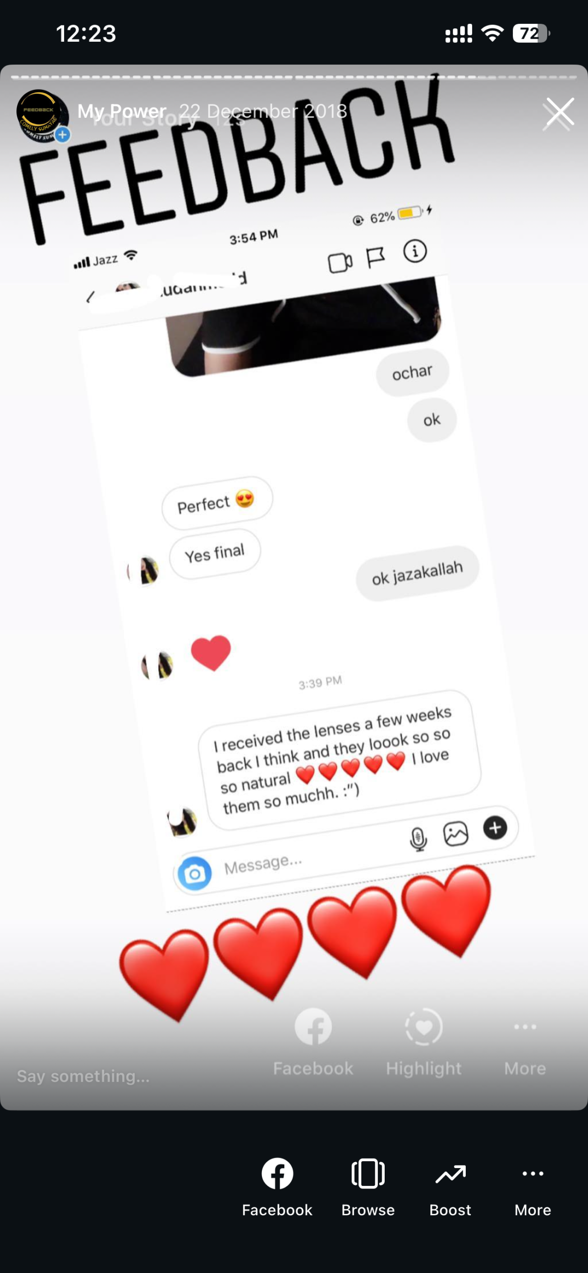Real customer feedback 17